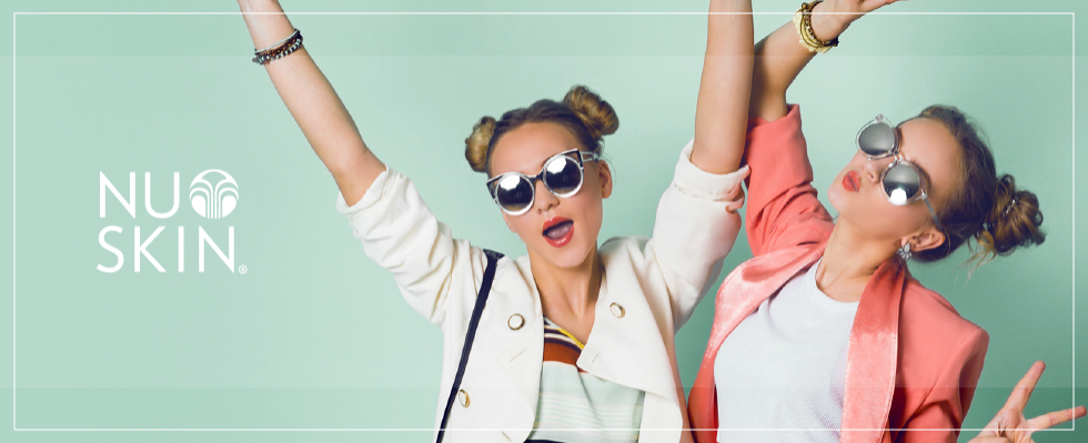 2 young girls celebrating the new year